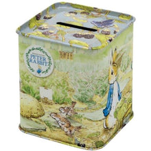 Load image into Gallery viewer, Peter Rabbit Tin Money Box
