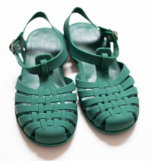 Classical Child Jelly Sandals - Myrtle Green