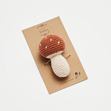 Load image into Gallery viewer, Over the Dandelions Crochet Mushroom Rattle