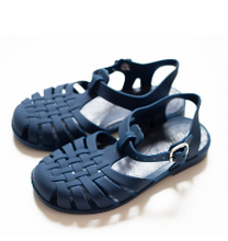 Load image into Gallery viewer, Classical Child Jelly Sandals - Navy Blue

