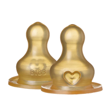 Load image into Gallery viewer, BIBS Bottle Nipple Replacement 2 PACK - Choose from Slow or Medium Flow

