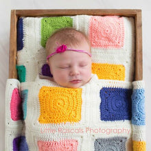 Load image into Gallery viewer, O.B Designs Handmade Patchwork Baby Blanket - Rainbow
