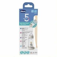 Load image into Gallery viewer, Chicco Perfect 5 Bottle 300ml Fast Flow (4m+) - Natural