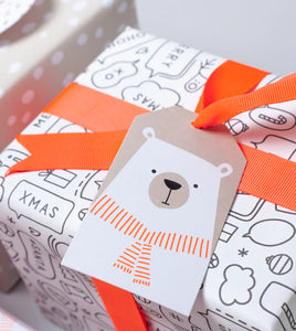 Made Paper Co. Polar Bear 10pk Gift Tags (Grey)