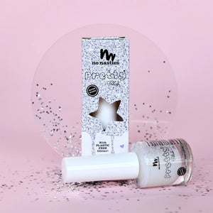 No Nasties Water-Based Kids Nail Polish - Shimmery Sparkle Clear