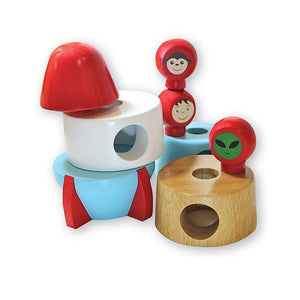 Discoveroo Wooden Magnetic Stacking Rocket