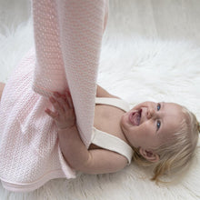 Load image into Gallery viewer, Living Textiles Organic Bassinet/Cradle Cellular Blanket - Rose Quartz