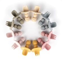 Load image into Gallery viewer, Petite Eats Silicone Cutlery - Choose your colour
