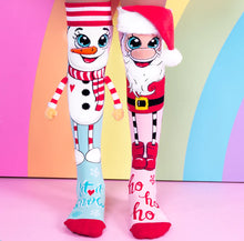 Load image into Gallery viewer, Madmia Santa & Snowman Socks - 3-5 years