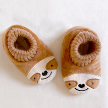 Load image into Gallery viewer, SnuggUps Non-Slip Slippers For Toddlers - Sloth