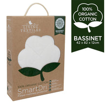 Load image into Gallery viewer, Living Textiles Smart Dri Mattress Protector - Organic Cotton - Bassinet