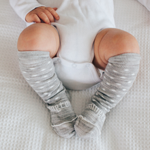 Load image into Gallery viewer, Lamington Merino Knee High Socks - Snowflake