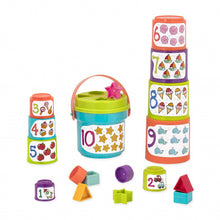 Load image into Gallery viewer, Battat Sort & Stack Nesting Cups (19 piece)