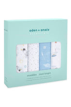 Load image into Gallery viewer, Aden + Anais Classic Muslin Swaddle Blankets - 4 pk - Space Explorers