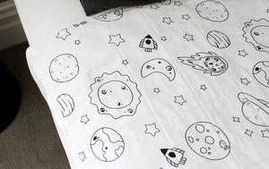 Brolly Sheet with Wings - Single Bed Size - Space Galaxy
