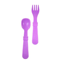 Load image into Gallery viewer, Re-Play Toddler Utensils - Forks & Spoons - Choose your colour