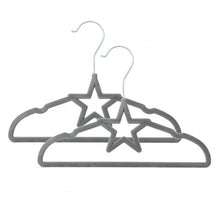 Load image into Gallery viewer, Living Textiles Velour Baby Coat Hangers - Grey - 6 pack