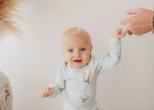 Load image into Gallery viewer, Child of Mine Organic Bodysuit - Whimsical Whales

