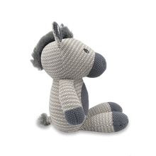 Load image into Gallery viewer, Living Textiles Knitted Toy - Zac the Zebra
