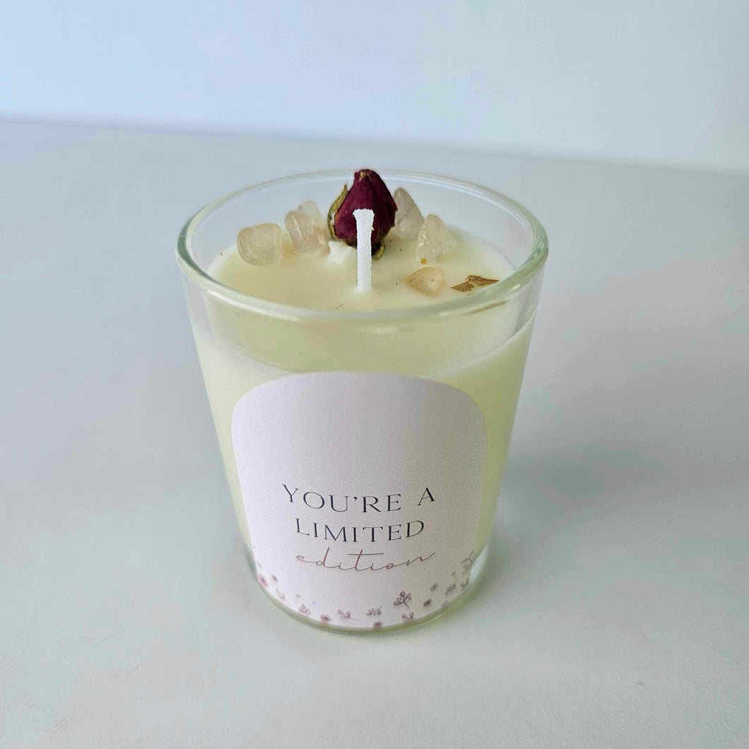 Mama + Me Mini Quartz Quote Candle - 'You're A Limited Edition'