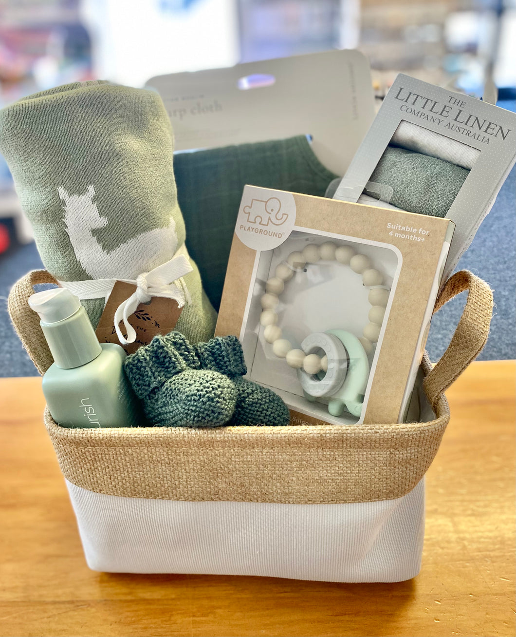 Newborn Baby Care Package (Green)