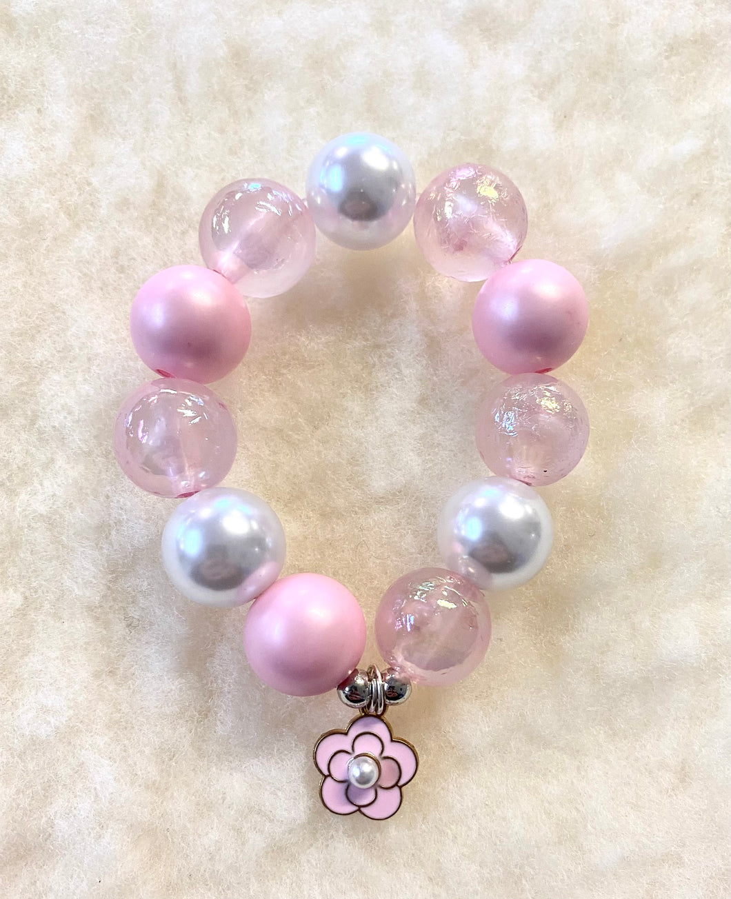 Bubblegum Bella Jasmine Flower Charm Bracelet