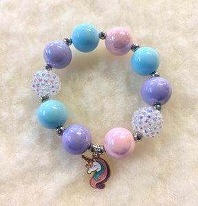 Bubblegum Bella Unicorn Charm Bracelet