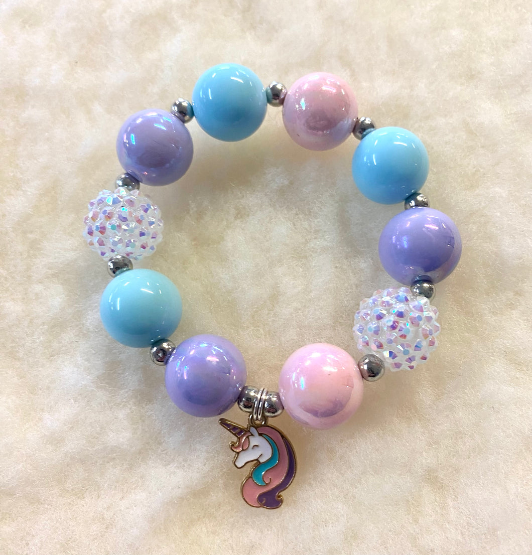 Bubblegum Bella Unicorn Charm Bracelet