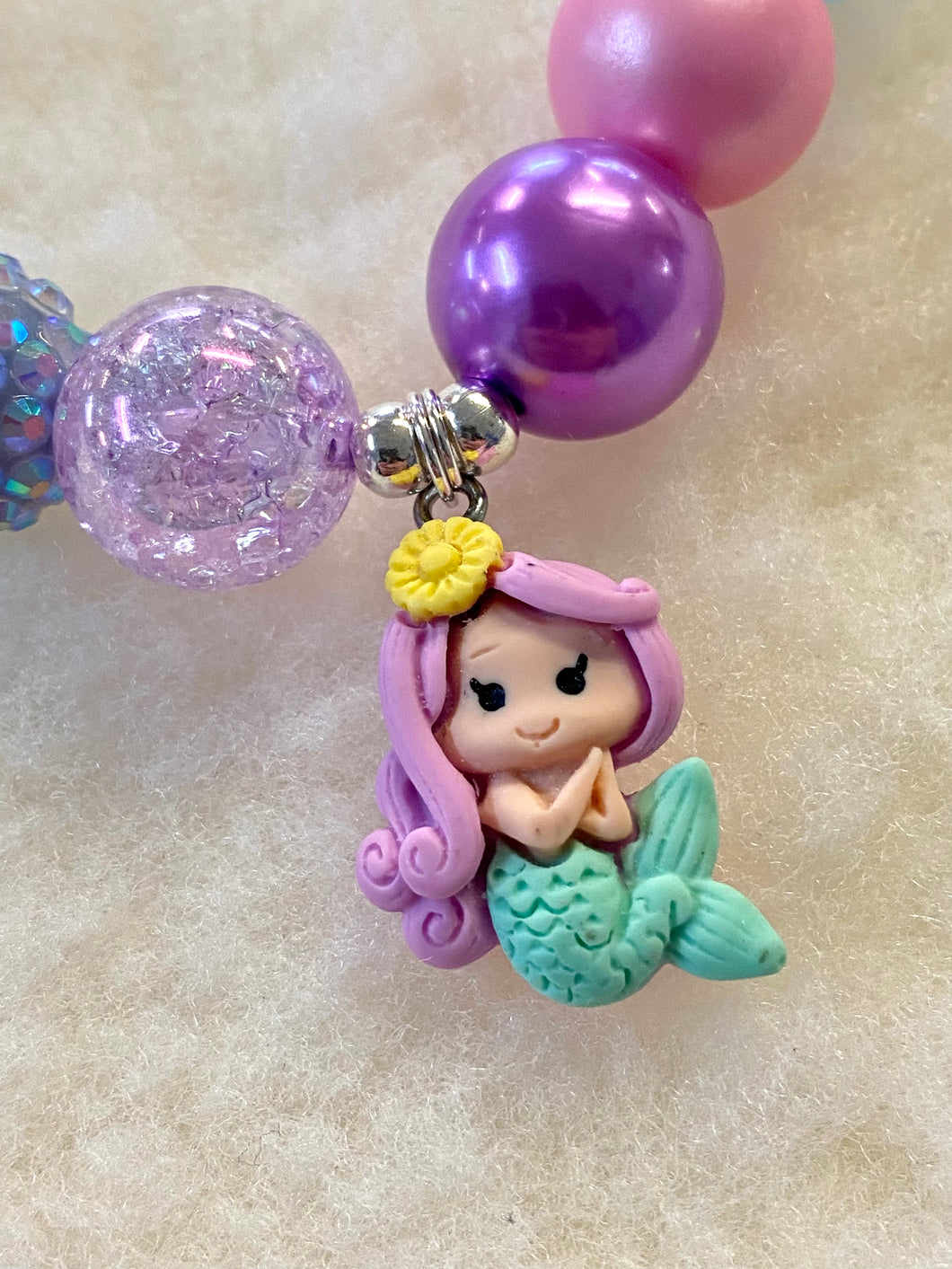 Bubblegum Bella Little Mermaid Necklace