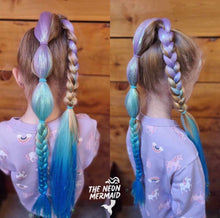 Load image into Gallery viewer, The Neon Mermaid - Unicorn Dreams - Straight Ponytail
