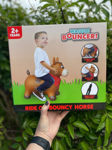 Bouncy Hopper Brown Horse