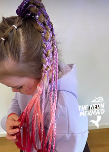 The Neon Mermaid - Pastel Princess - Braided Ponytail