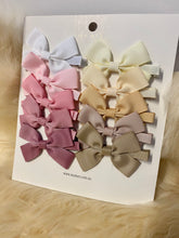 Load image into Gallery viewer, MaMer Ambrosia 7cm Bow Clips - 10 piece Set
