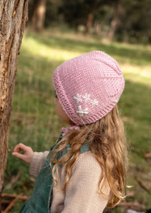 Acorn Flower Bonnet - Pink