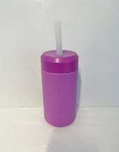 Load image into Gallery viewer, MontiiCo Fusion Smoothie Cup with Silicone Straw 350ml - Fuchsia
