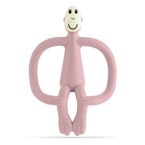 Matchstick Monkey Teething Toy and Gel Applicator - Dusty Pink