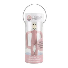 Load image into Gallery viewer, Matchstick Monkey Teething Toy and Gel Applicator - Dusty Pink
