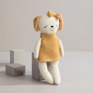 Living Textiles Knitted Animal Soft Toy - Paula the Puppy