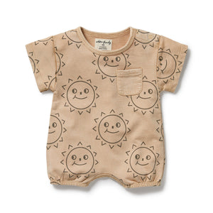 Wilson & Frenchy Organic Sweat Growsuit - Happy Days