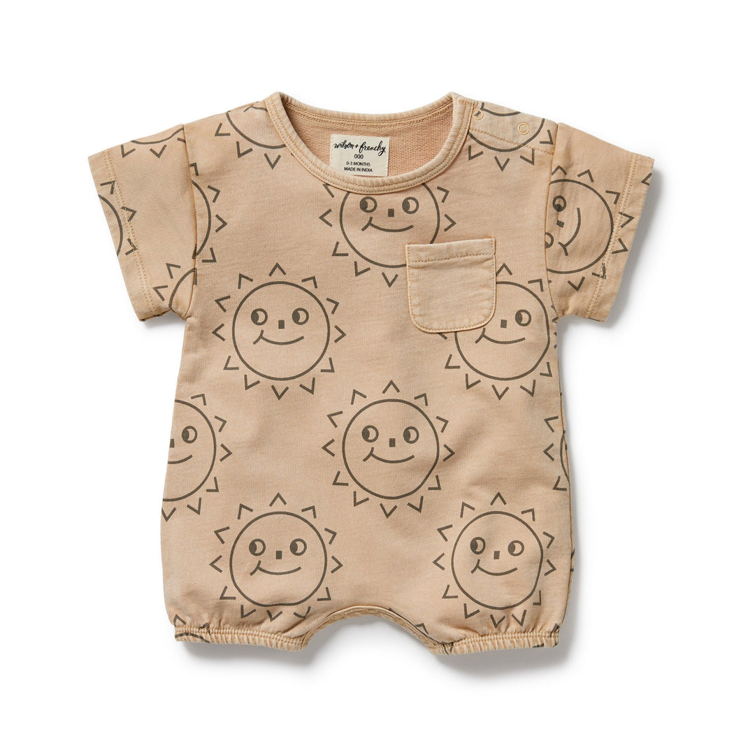 Wilson & Frenchy Organic Sweat Growsuit - Happy Days