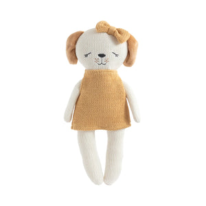 Living Textiles Knitted Animal Soft Toy - Paula the Puppy