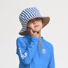 Load image into Gallery viewer, Crywolf Reversible Bucket Hat - Deep Sea Stripe
