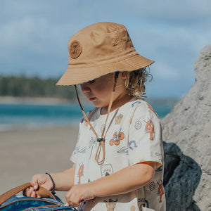 Crywolf Reversible Bucket Hat - Deep Sea Stripe