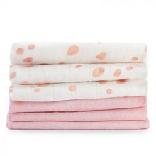 Load image into Gallery viewer, Little Bamboo Soft Muslin Wash Cloths - 6 pk (Dusty Pink)
