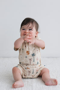 Burrow & Be Jungle Stamp Alex Romper