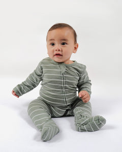 Babu Merino All-In-One - Sage Stripe