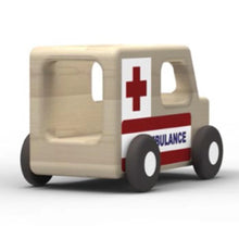 Load image into Gallery viewer, Moover Mini Ambulance Wooden Truck
