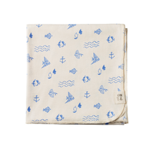 Load image into Gallery viewer, Nature Baby Organic Cotton Wrap - Atlantic Print
