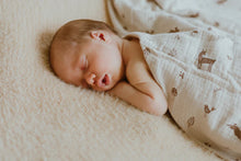 Load image into Gallery viewer, Over the Dandelions Organic Muslin Swaddle - Woodlands
