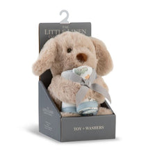 Load image into Gallery viewer, The Little Linen Company Plush Toy &amp; Washers - Barklife Dog
